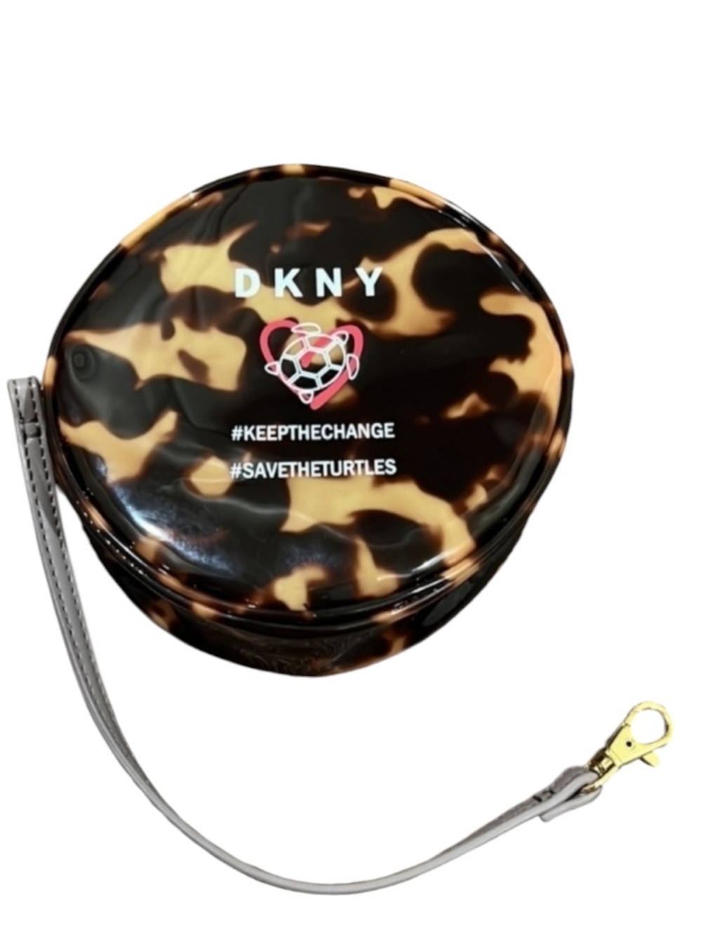 DKNY save the turtle wristlet in excellent condition